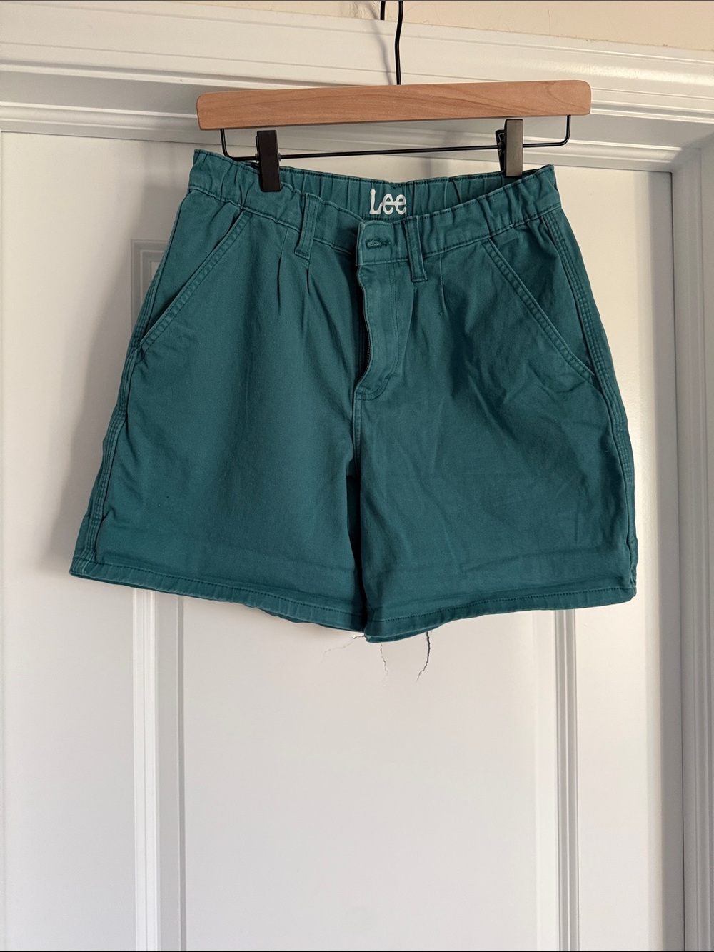 Lee Heritage Women's Teal Casual Cotton Shorts